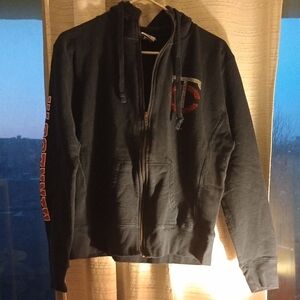 Men's Black Zip-Up Hoodie